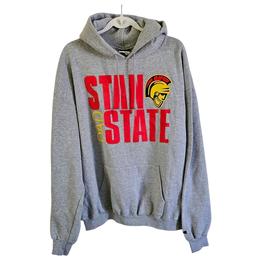 Champion Eco Fleece Sweater 2X Gray CSU Stanislaus Stan State Warriors Hoodie